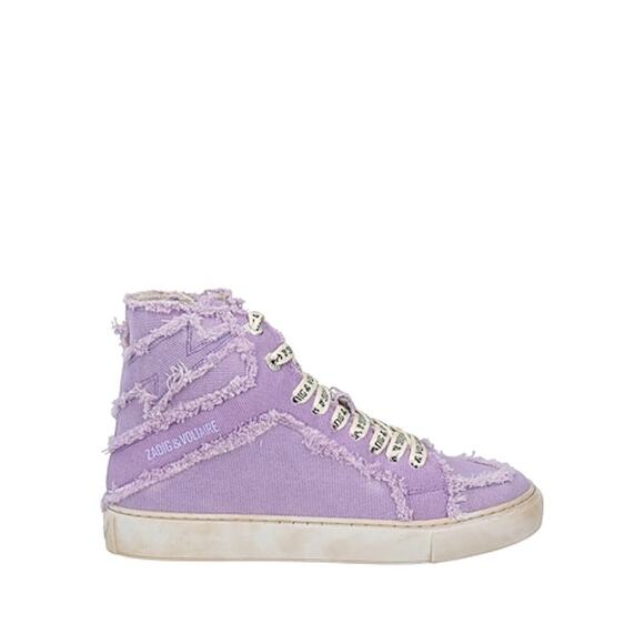 ZADIG & VOLTAIRE Flash High Top Sneaker Color Boomerang Size 37/7 QUICK SHIP - Picture 4 of 8